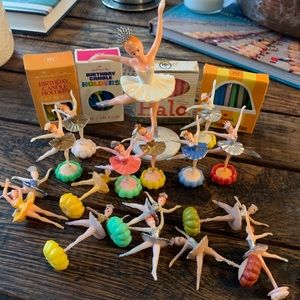 💕VINTAGE💕 Vintage Ballerina Birthday Cake Decor